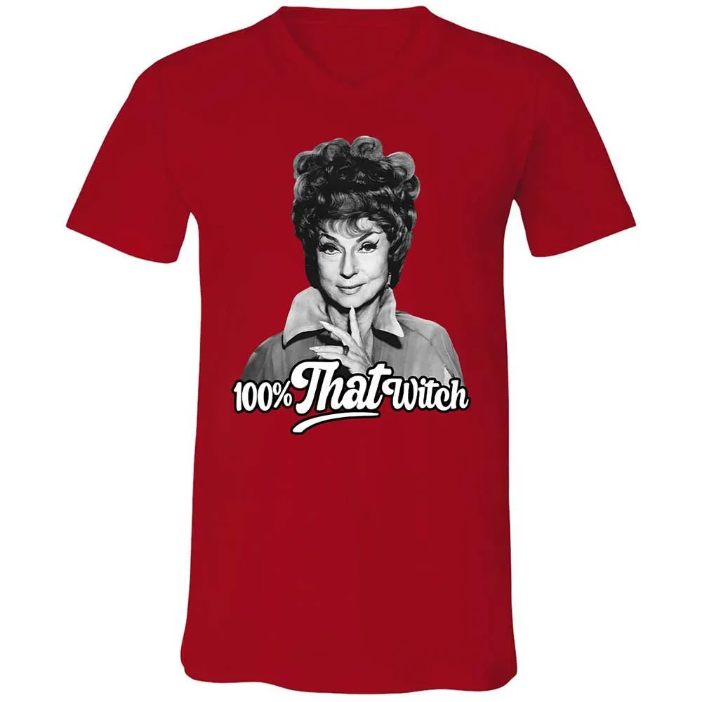 Unisex V-Neck T-Shirt - UNXN1MCS - Red - 6