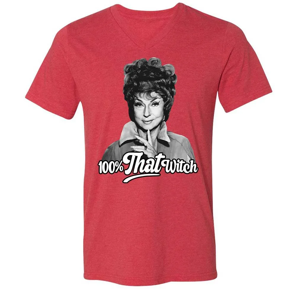 Unisex V-Neck T-Shirt - UNXN1MCS - Heather Red - 7