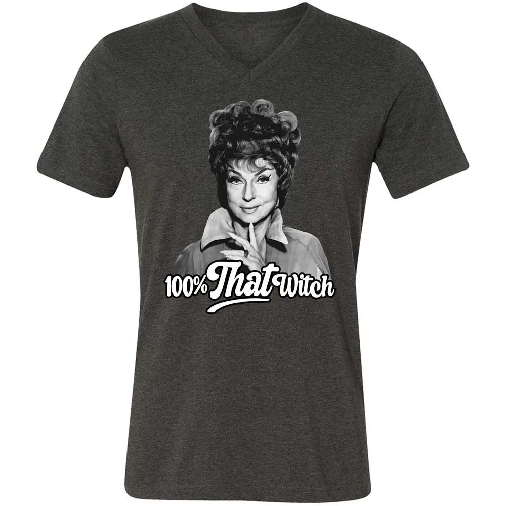 Unisex V-Neck T-Shirt - UNXN1MCS - Dark Grey Heather - 9