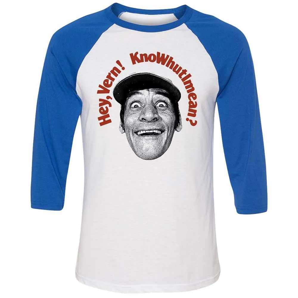 Unisex 3/4 Baseball Tee - XXH5D2YU - White/True Royal - 10