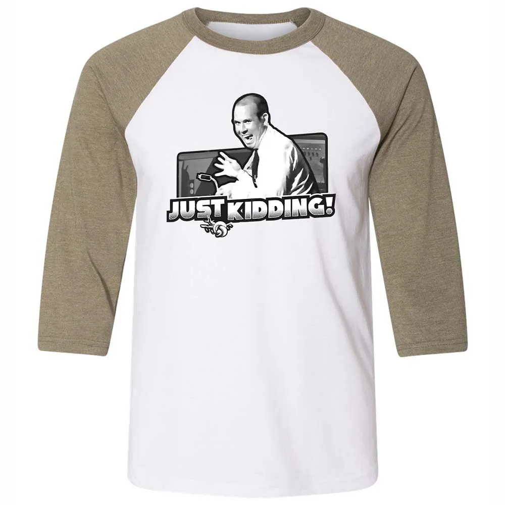 Unisex 3/4 Baseball Tee - WBJSX8QG - White/Heather Olive - 4