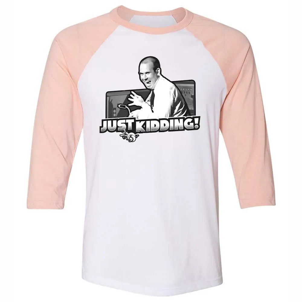 Unisex 3/4 Baseball Tee - WBJSX8QG - White/Heather Peach - 5