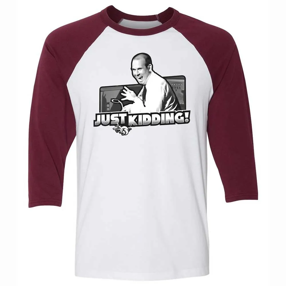 Unisex 3/4 Baseball Tee - WBJSX8QG - White/Maroon - 7