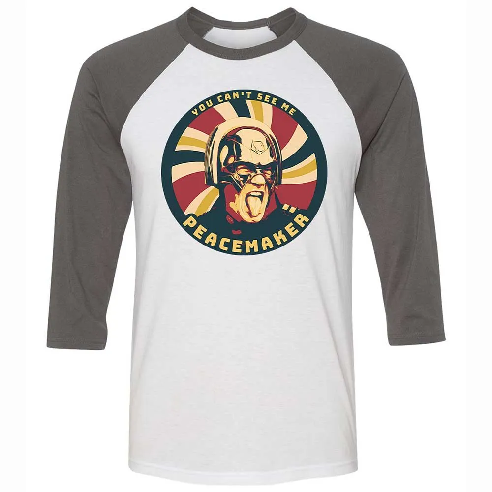 Unisex 3/4 Baseball Tee - X81EBWEV - White/Asphalt - 2