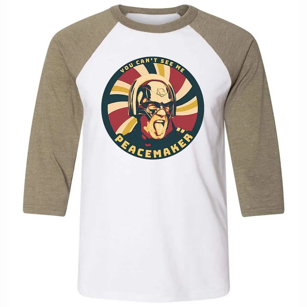 Unisex 3/4 Baseball Tee - X81EBWEV - White/Heather Olive - 4