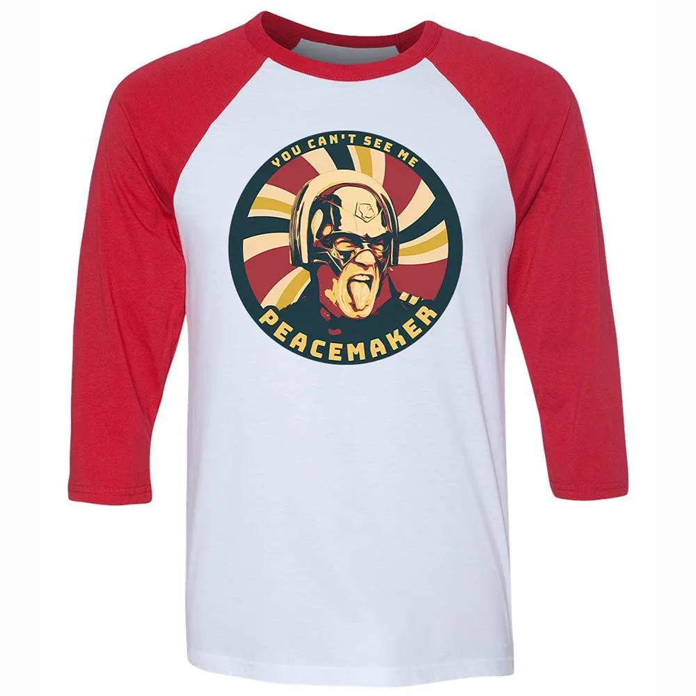 Unisex 3/4 Baseball Tee - X81EBWEV - White/Red - 9
