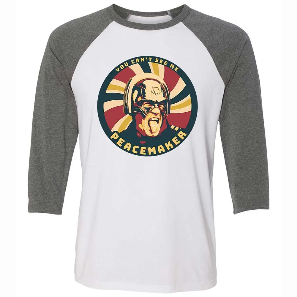 Unisex 3/4 Baseball Tee - X81EBWEV - White/Deep Heather - 11