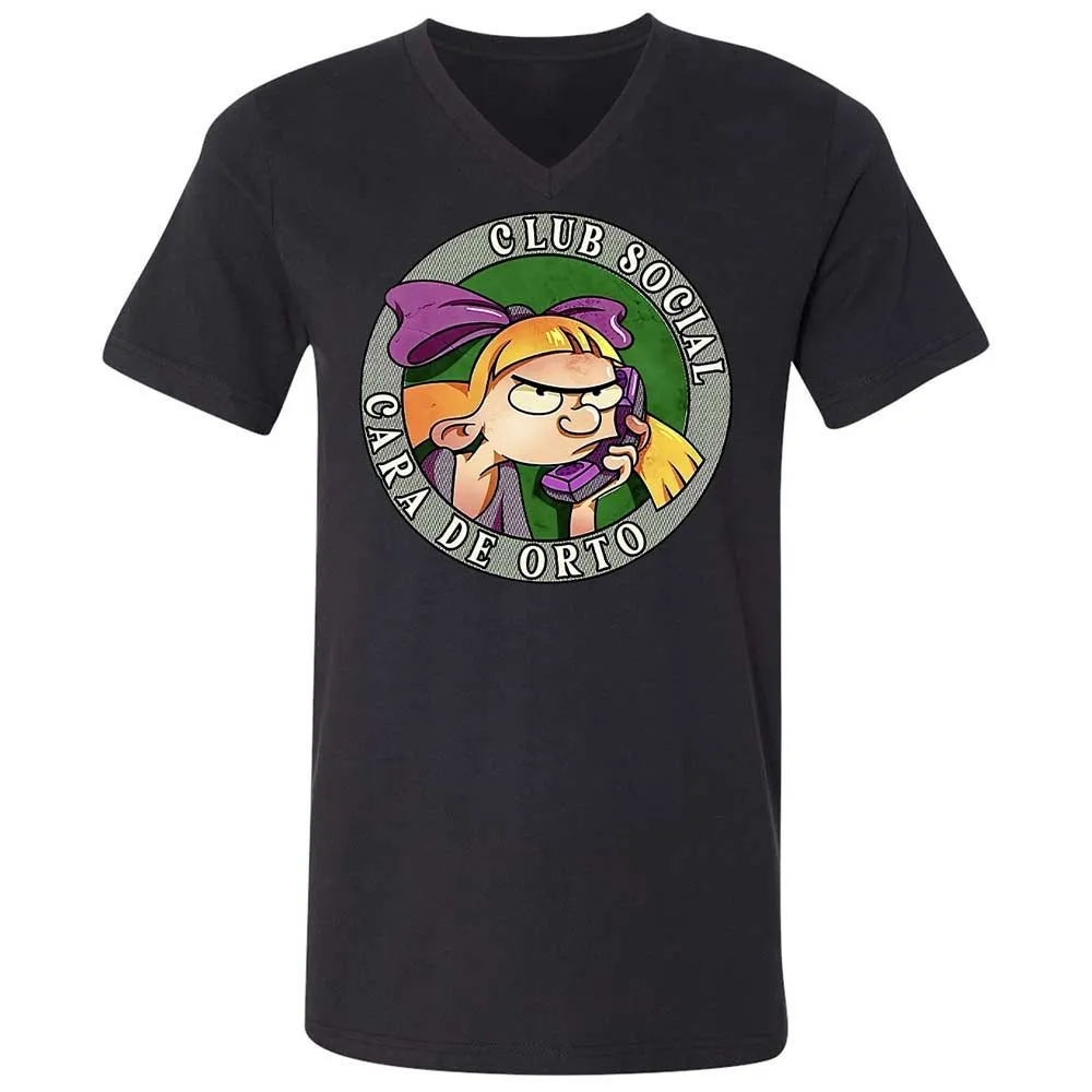 Unisex V-Neck T-Shirt - 359HZ5WF - Black - 11