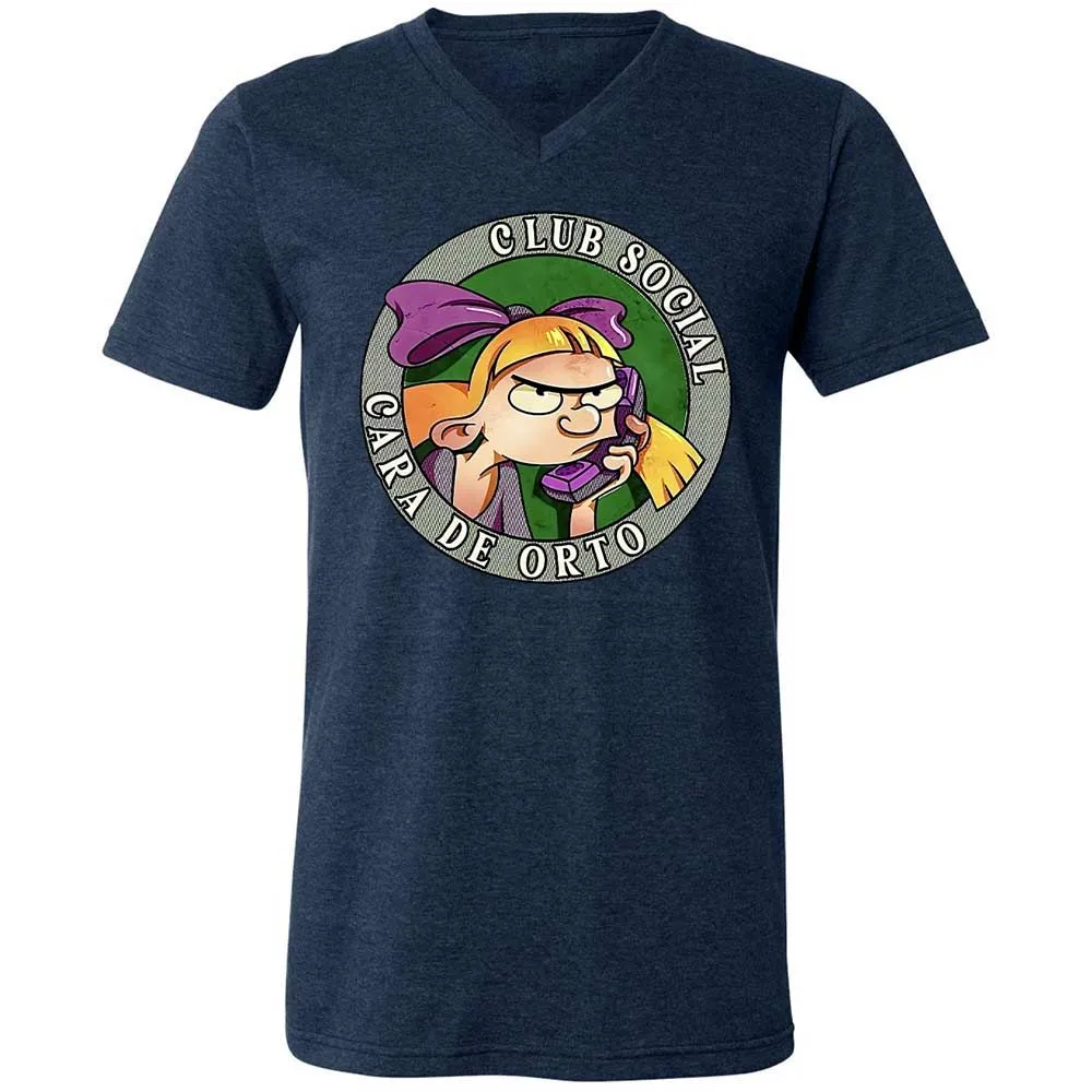 Unisex V-Neck T-Shirt - 359HZ5WF - Heather Navy - 13