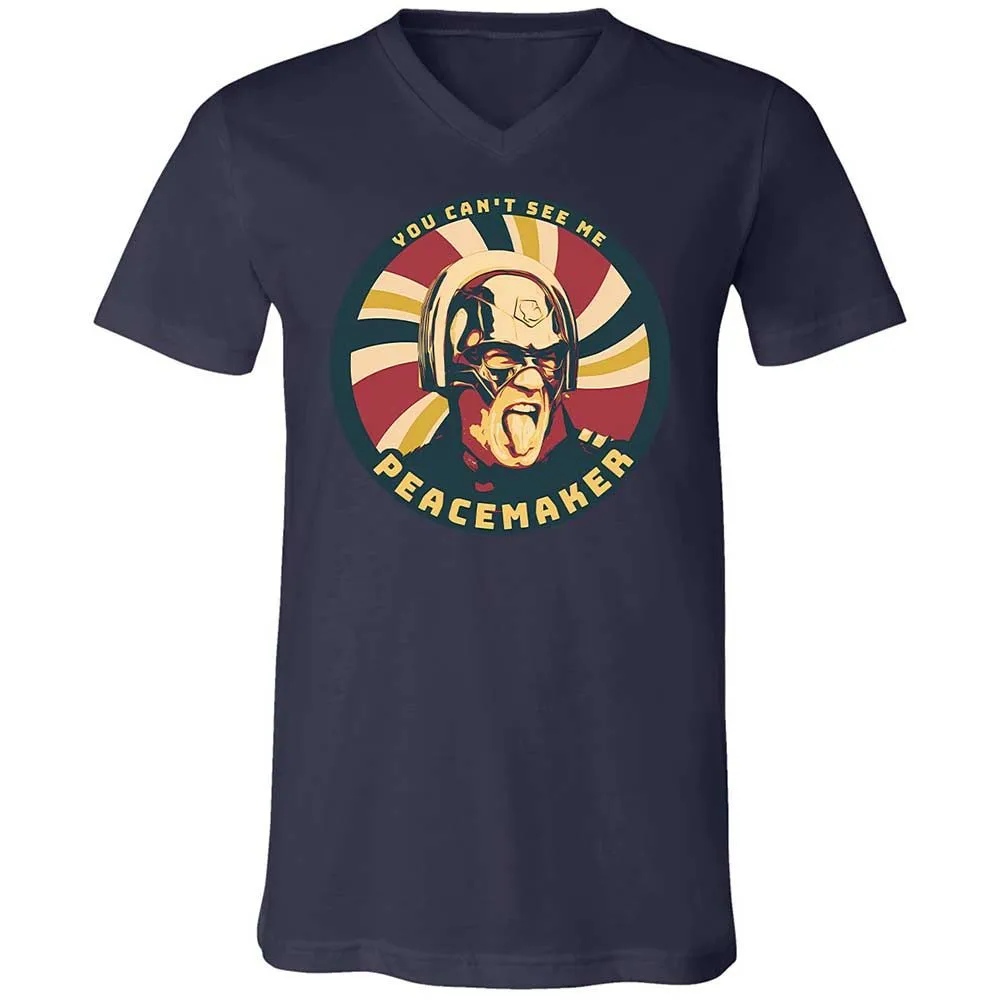 Unisex V-Neck T-Shirt - L3VE94GB - Navy - 2