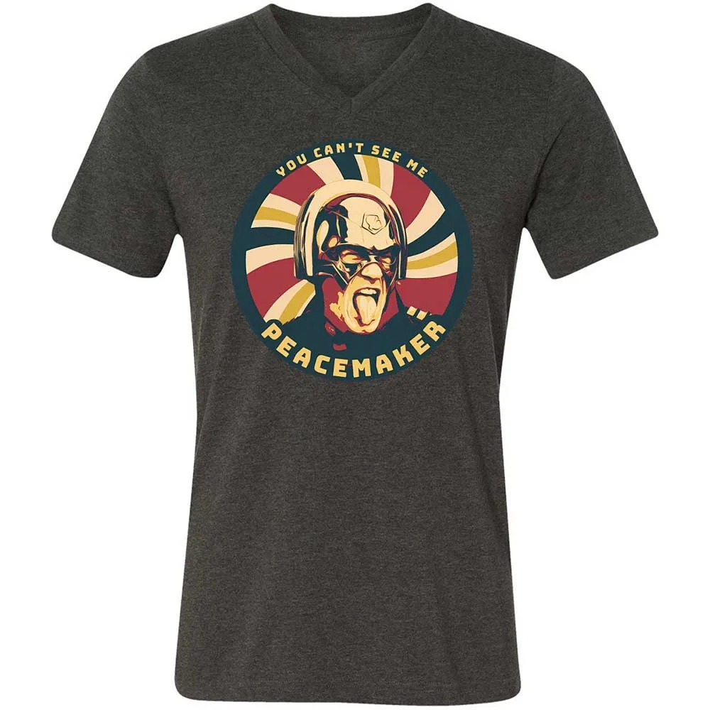 Unisex V-Neck T-Shirt - L3VE94GB - Dark Grey Heather - 9