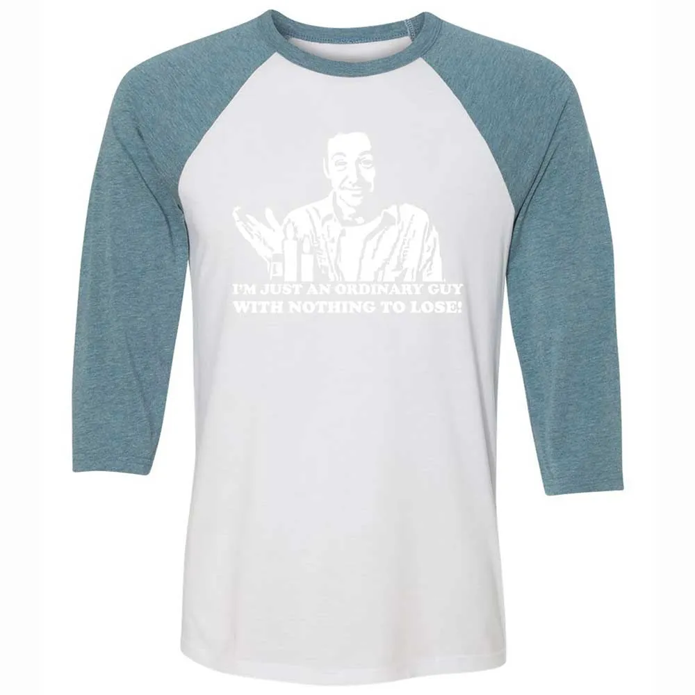 Unisex 3/4 Baseball Tee - DV3VQNZ7 - White/Denim - 3