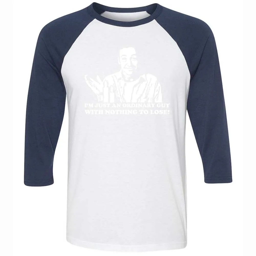 Unisex 3/4 Baseball Tee - DV3VQNZ7 - White/Navy - 8