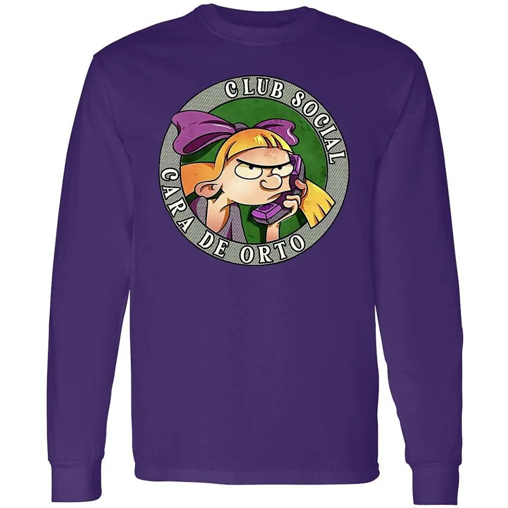 Long Sleeve T-Shirt - F1PJQCW7 - Purple - 9