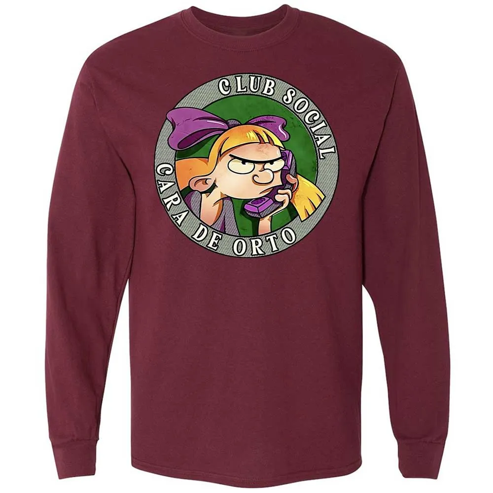 Long Sleeve T-Shirt - F1PJQCW7 - Maroon - 16