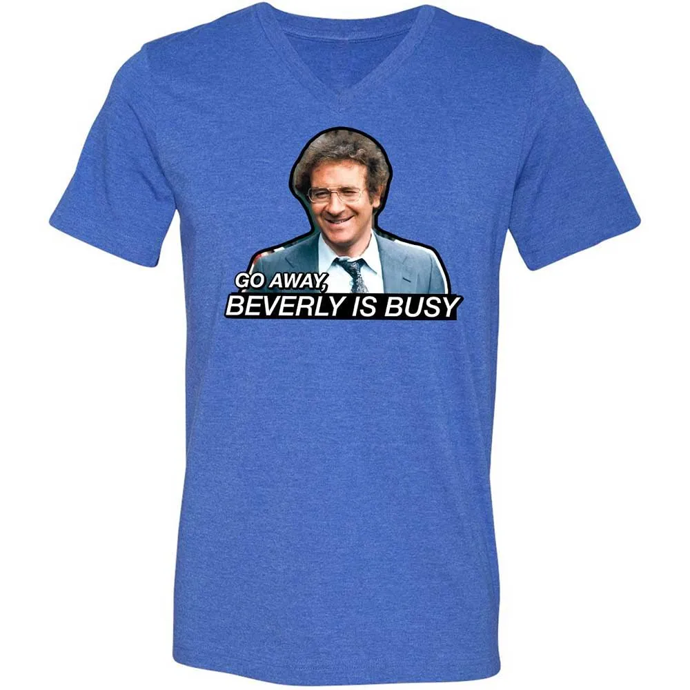 Unisex V-Neck T-Shirt - W77PZ8AL - Heather True Royal - 4