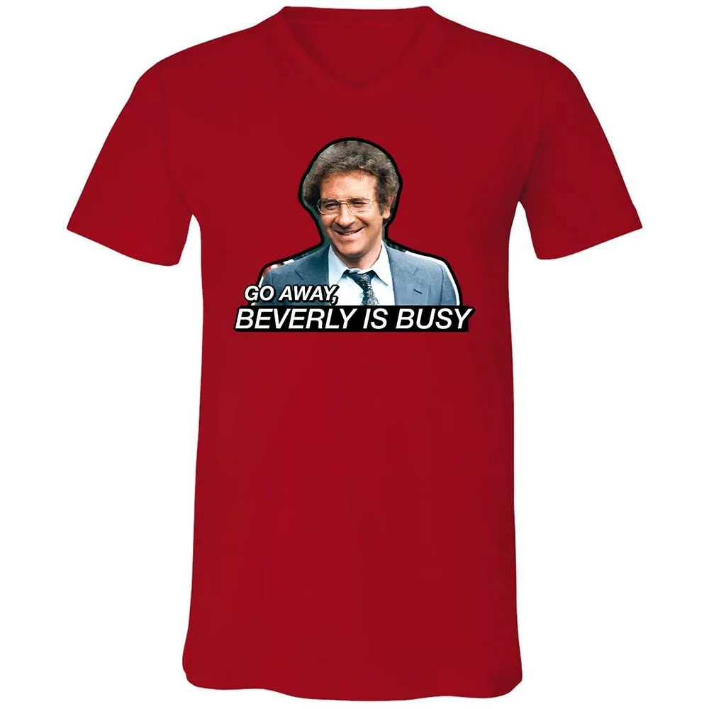 Unisex V-Neck T-Shirt - W77PZ8AL - Red - 5
