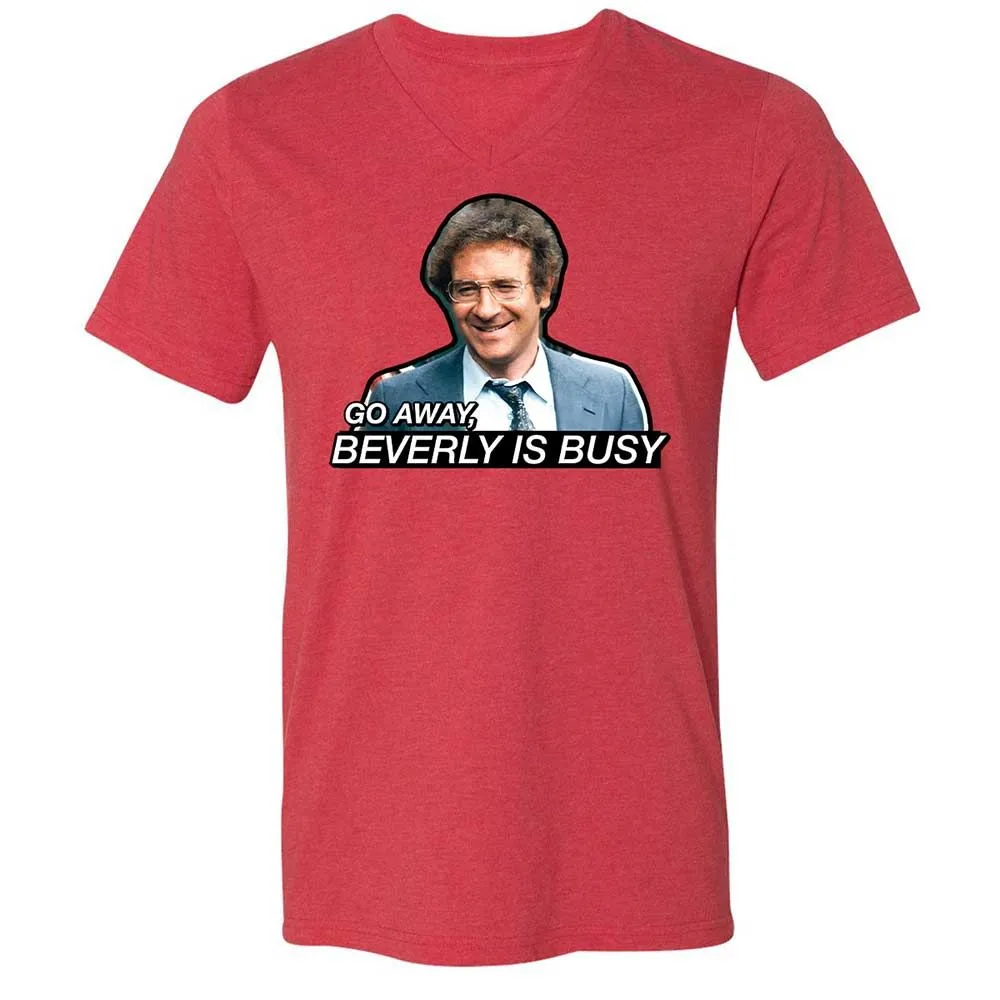 Unisex V-Neck T-Shirt - W77PZ8AL - Heather Red - 6