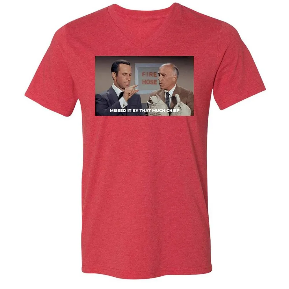 Unisex V-Neck T-Shirt - 5114RHL7 - Heather Red - 6