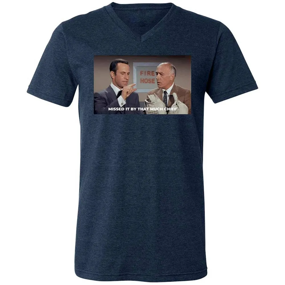 Unisex V-Neck T-Shirt - 5114RHL7 - Heather Navy - 13