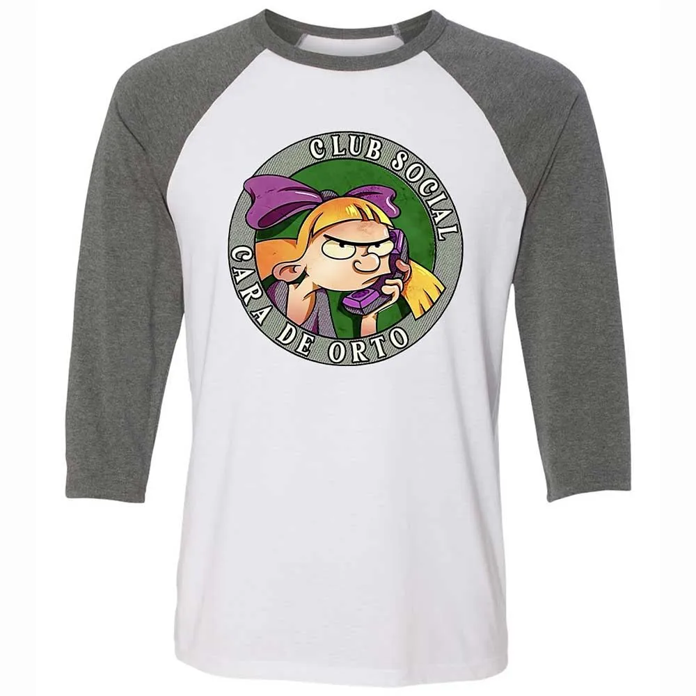 Unisex 3/4 Baseball Tee - H9A22KG1 - White/Deep Heather - 11