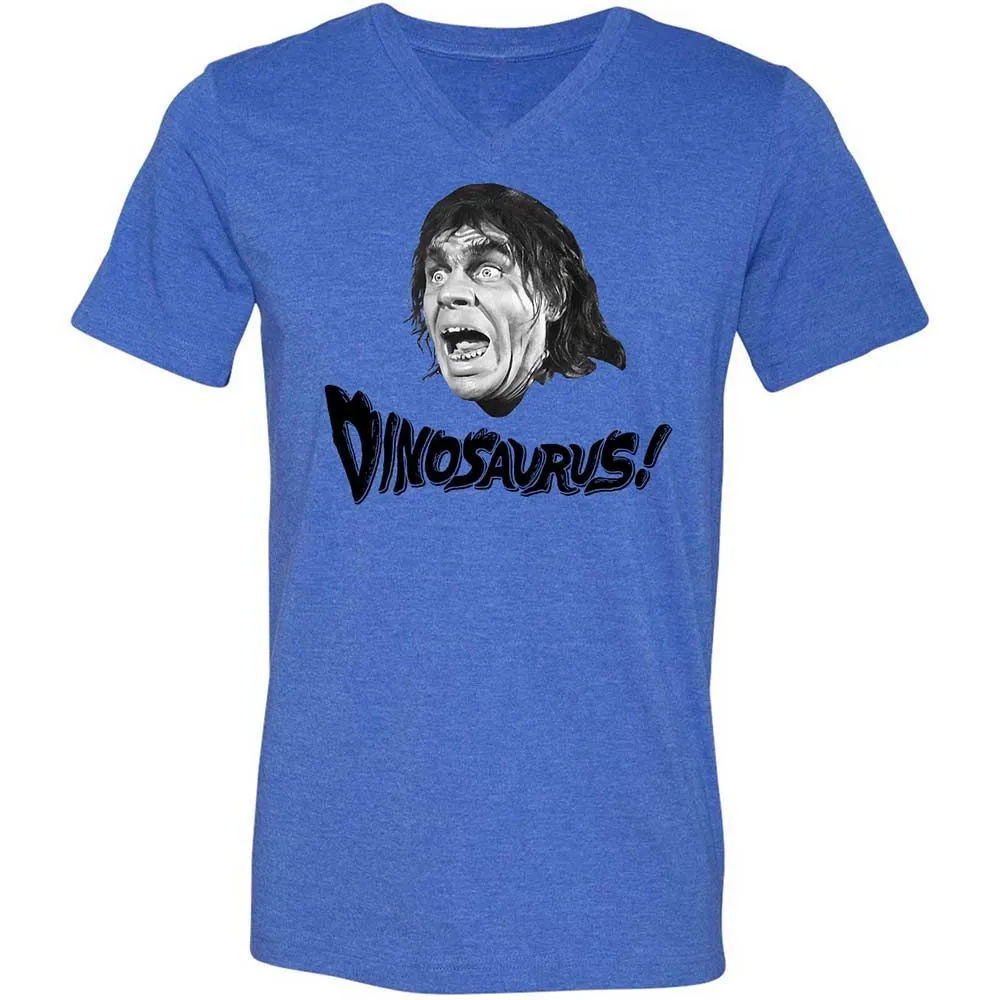 Unisex V-Neck T-Shirt - KTZ8SLQN - Heather True Royal - 4