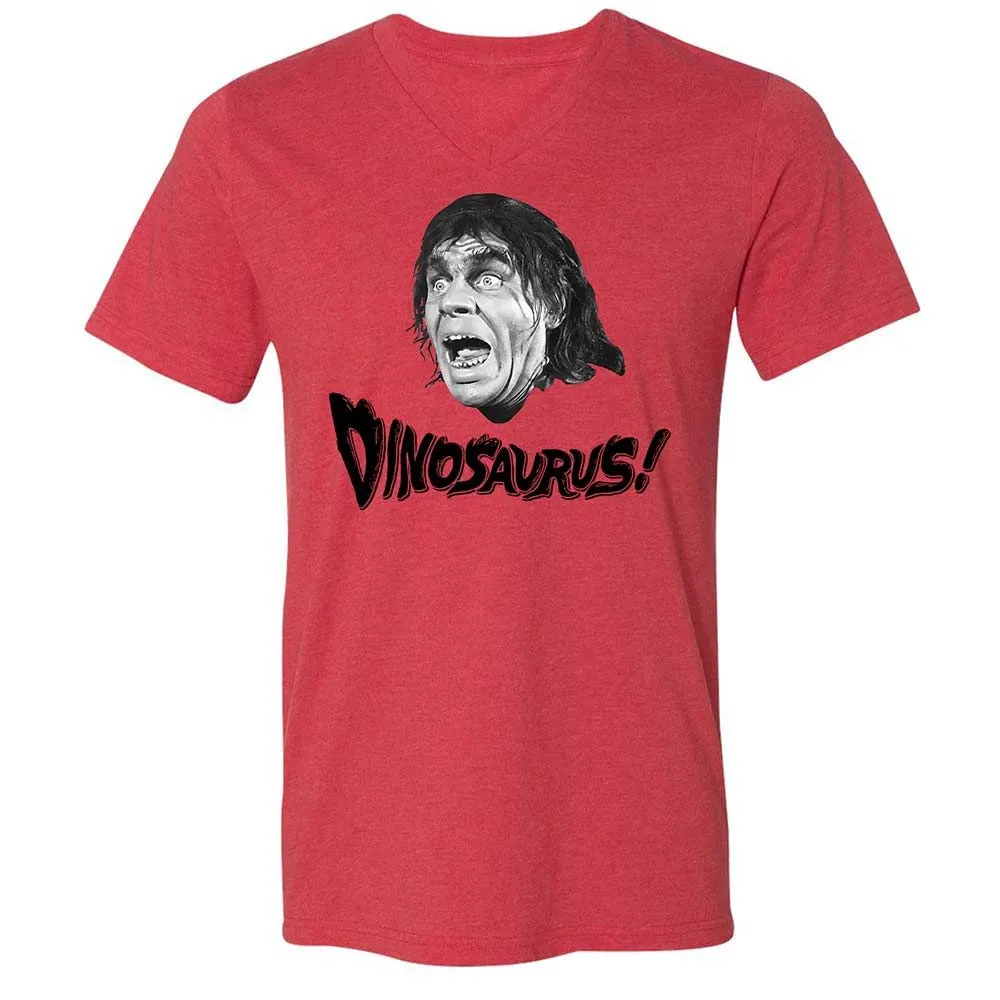 Unisex V-Neck T-Shirt - KTZ8SLQN - Heather Red - 6