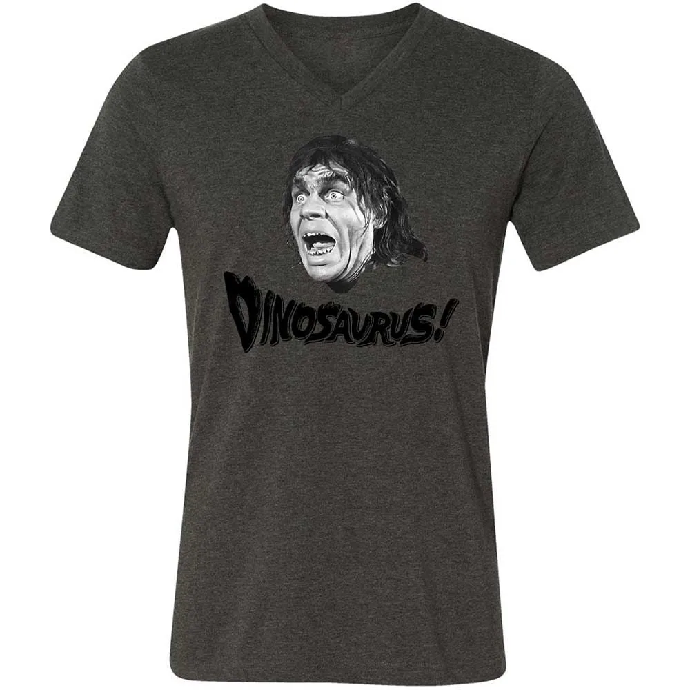 Unisex V-Neck T-Shirt - KTZ8SLQN - Dark Grey Heather - 8