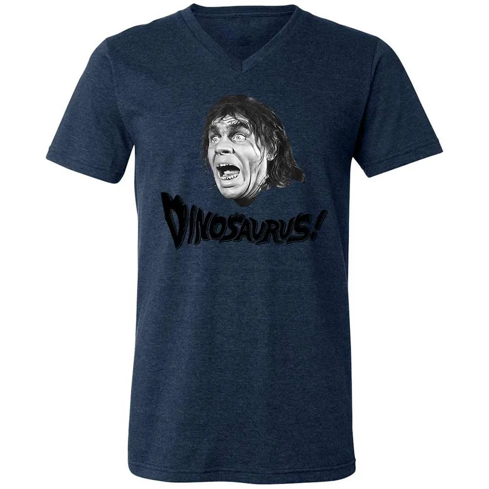 Unisex V-Neck T-Shirt - KTZ8SLQN - Heather Navy - 13