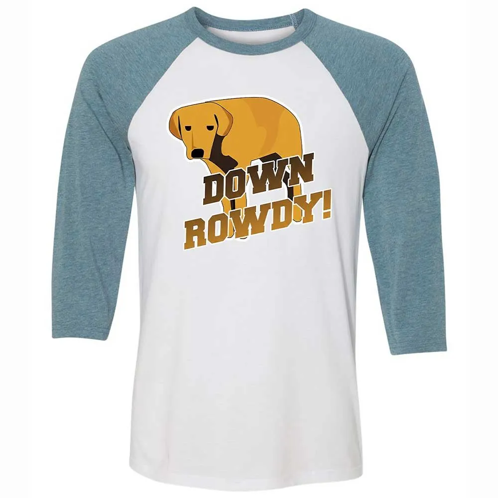 Unisex 3/4 Baseball Tee - W11URDX2 - White/Denim - 3
