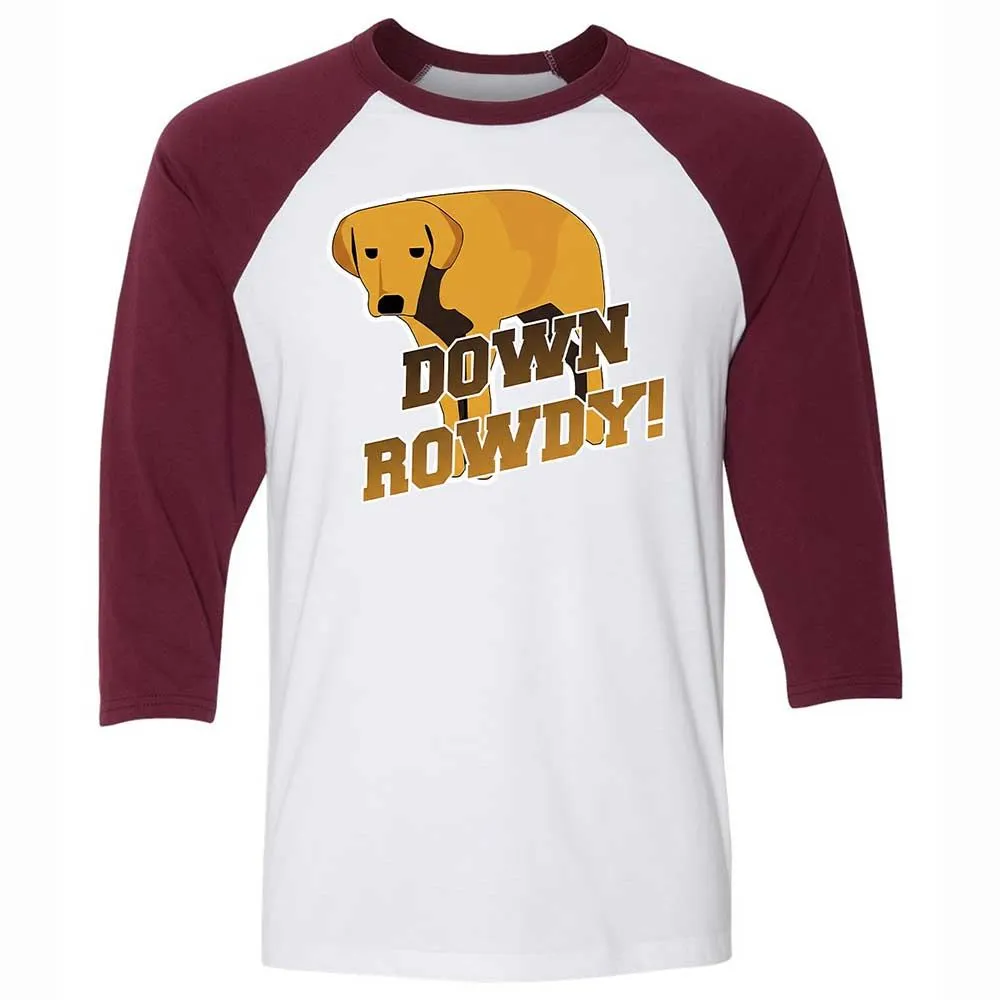 Unisex 3/4 Baseball Tee - W11URDX2 - White/Maroon - 7