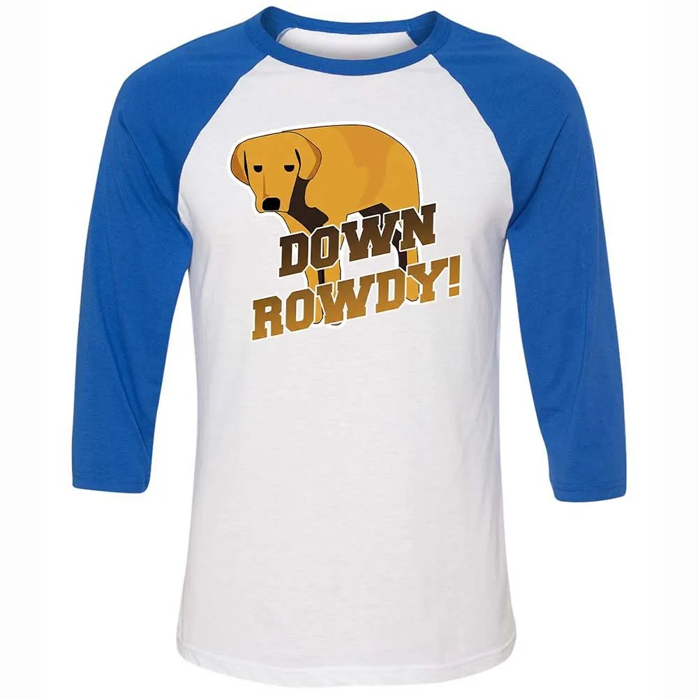 Unisex 3/4 Baseball Tee - W11URDX2 - White/True Royal - 10