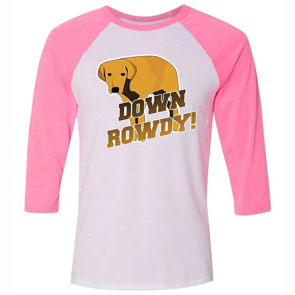Unisex 3/4 Baseball Tee - W11URDX2 - White/Neon Pink - 12