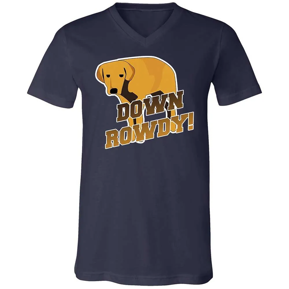 Unisex V-Neck T-Shirt - BSGLC7P7 - Navy - 2