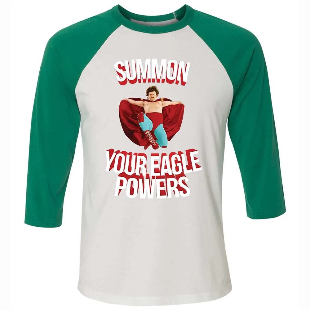 Unisex 3/4 Baseball Tee - KA9GXBJB - White/Kelly - 6