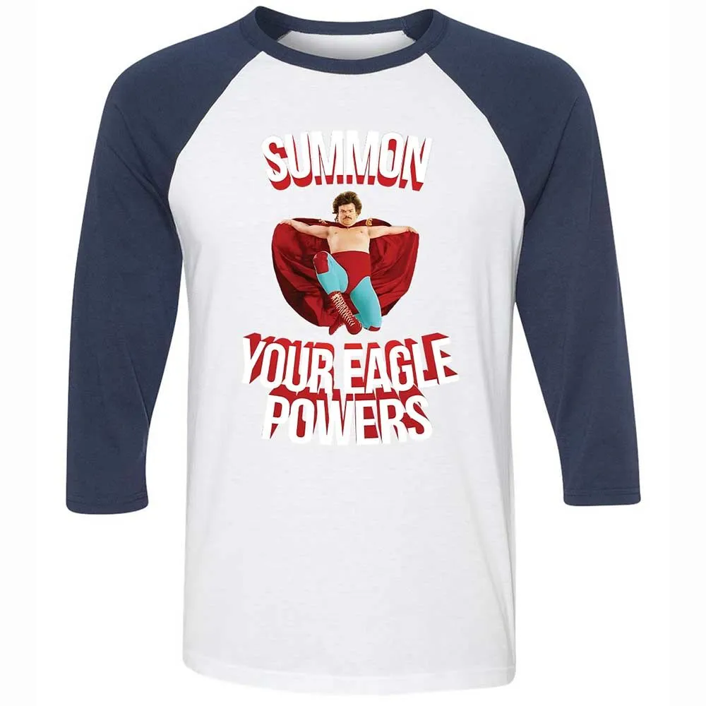Unisex 3/4 Baseball Tee - KA9GXBJB - White/Navy - 8