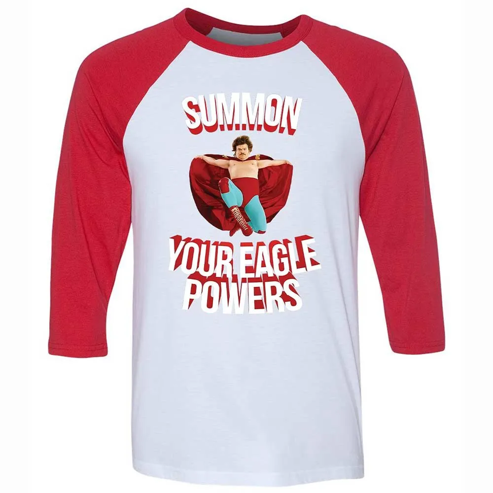 Unisex 3/4 Baseball Tee - KA9GXBJB - White/Red - 9