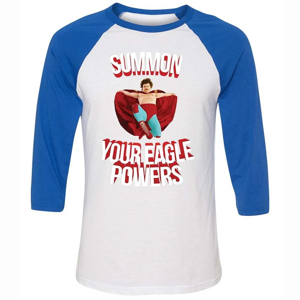 Unisex 3/4 Baseball Tee - KA9GXBJB - White/True Royal - 10
