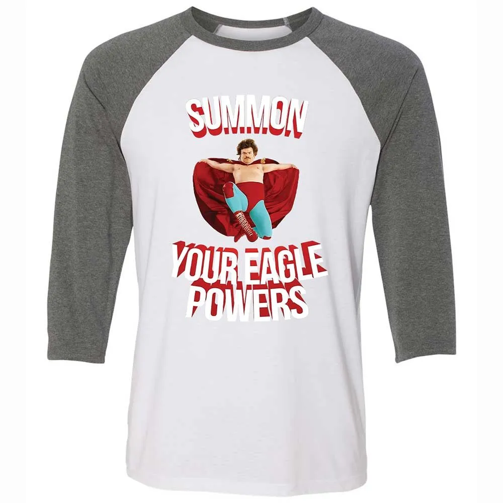 Unisex 3/4 Baseball Tee - KA9GXBJB - White/Deep Heather - 11