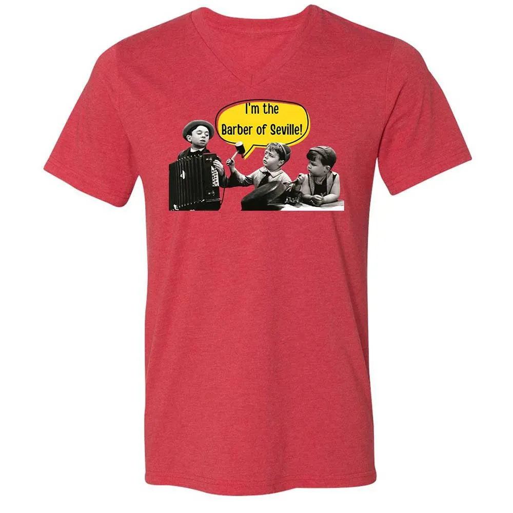 Unisex V-Neck T-Shirt - ANQYQH8G - Heather Red - 6