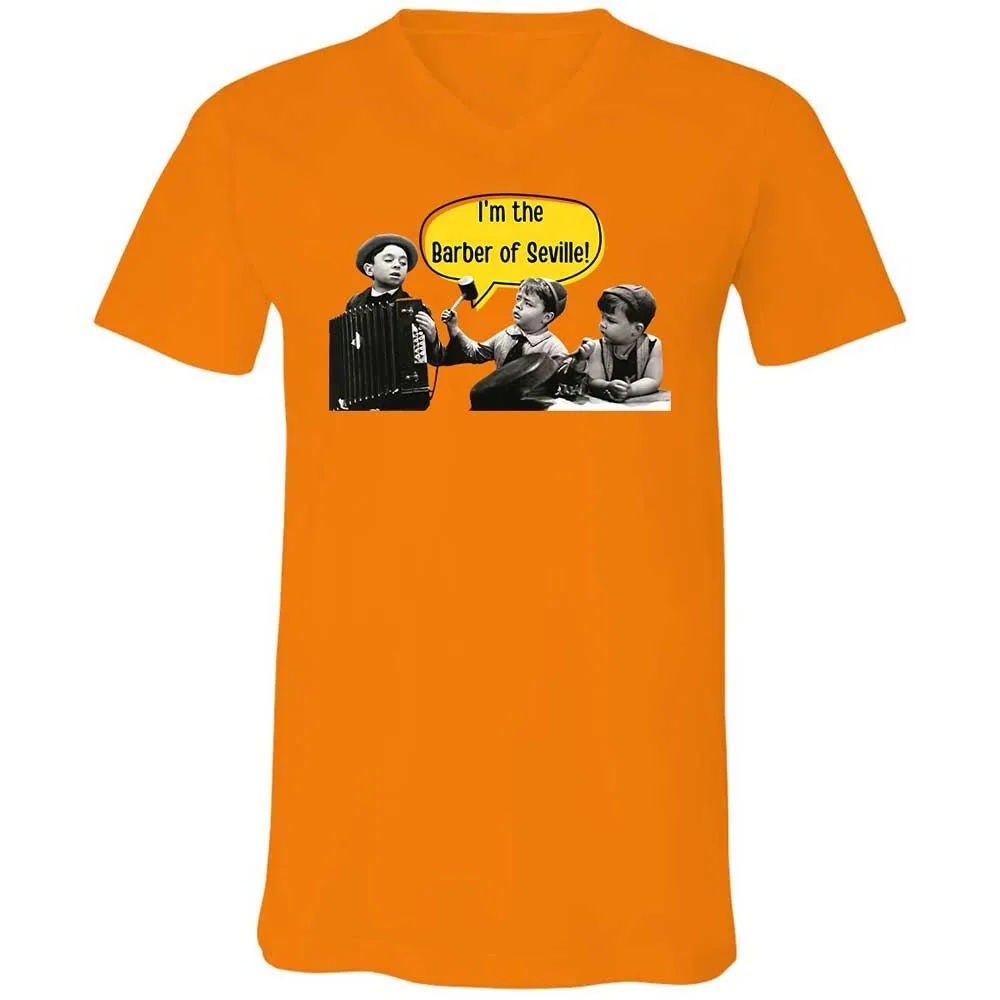 Unisex V-Neck T-Shirt - ANQYQH8G - Orange - 7