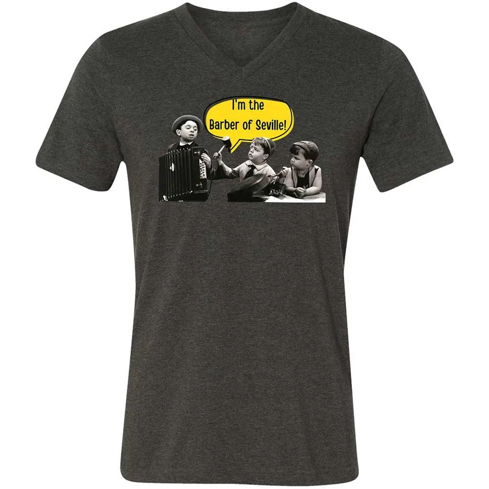 Unisex V-Neck T-Shirt - ANQYQH8G - Dark Grey Heather - 8