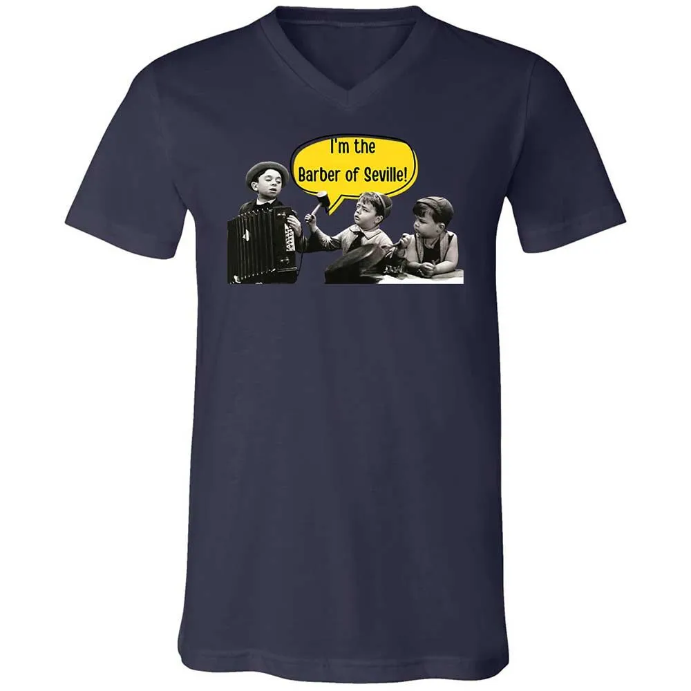 Unisex V-Neck T-Shirt - ANQYQH8G - Navy - 12