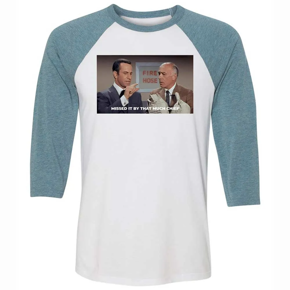 Unisex 3/4 Baseball Tee - VK228XGU - White/Denim - 3