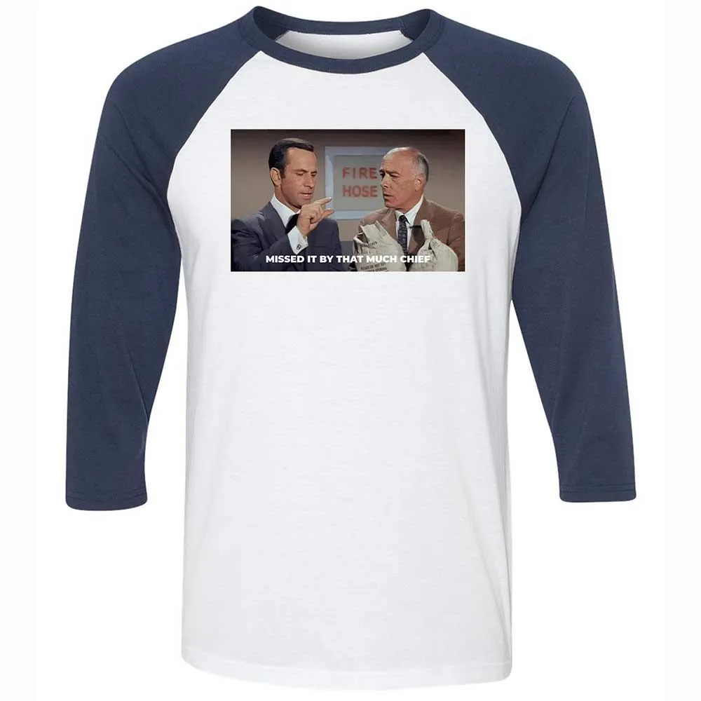 Unisex 3/4 Baseball Tee - VK228XGU - White/Navy - 8