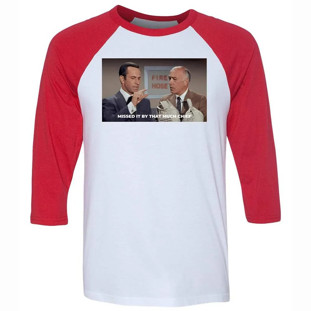 Unisex 3/4 Baseball Tee - VK228XGU - White/Red - 9