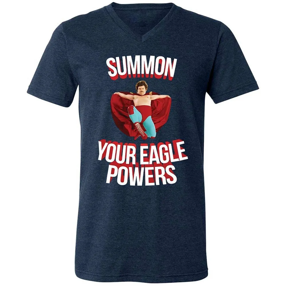 Unisex V-Neck T-Shirt - FCH52RGF - Heather Navy - 3