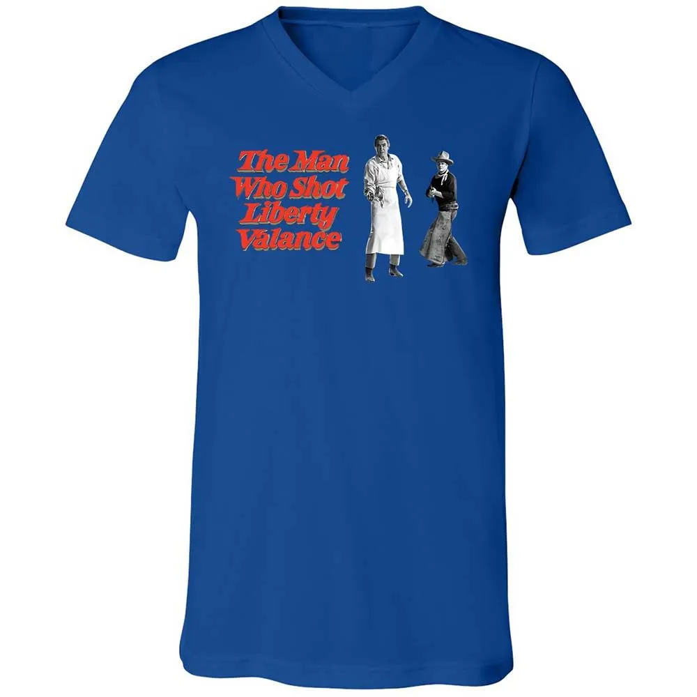 Unisex V-Neck T-Shirt - ZPTVDD4X - True Royal - 3