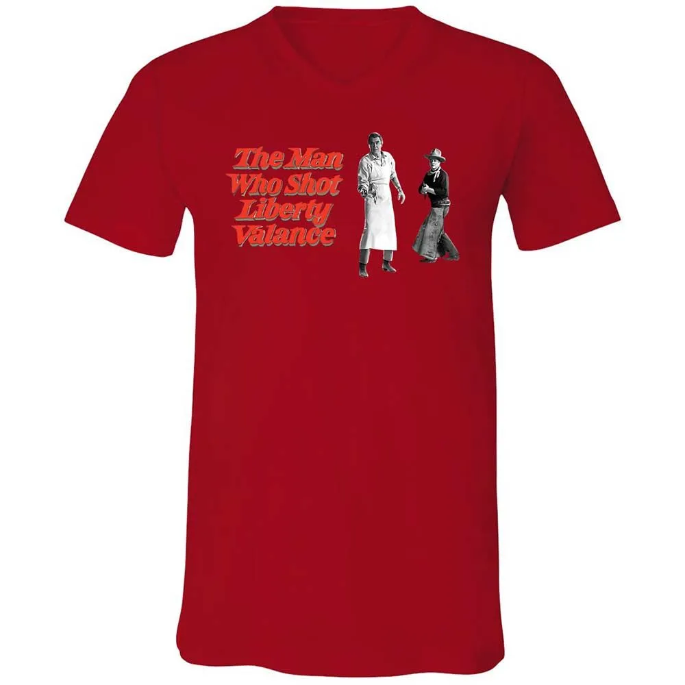 Unisex V-Neck T-Shirt - ZPTVDD4X - Red - 5