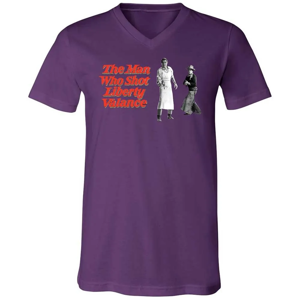 Unisex V-Neck T-Shirt - ZPTVDD4X - Team Purple - 10